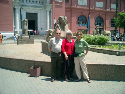 Karl Smith, Kathleen O'Donovan and Connie Tzenis heading to workshops on learning & teaching in Egypt.