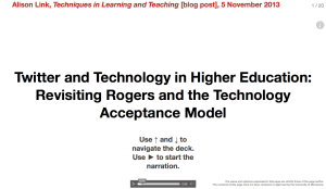 Twitter Tech Higher Ed presentation screenshot